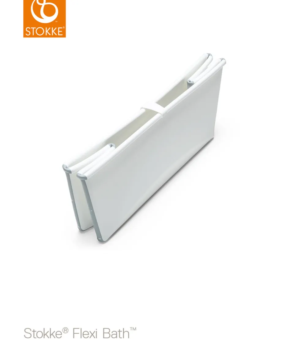 Stokke Flexi Bath hvid inkl. grå stativ