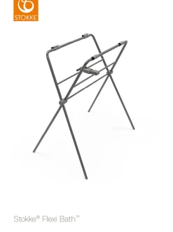 Stokke Flexi Bath hvid inkl. grå stativ