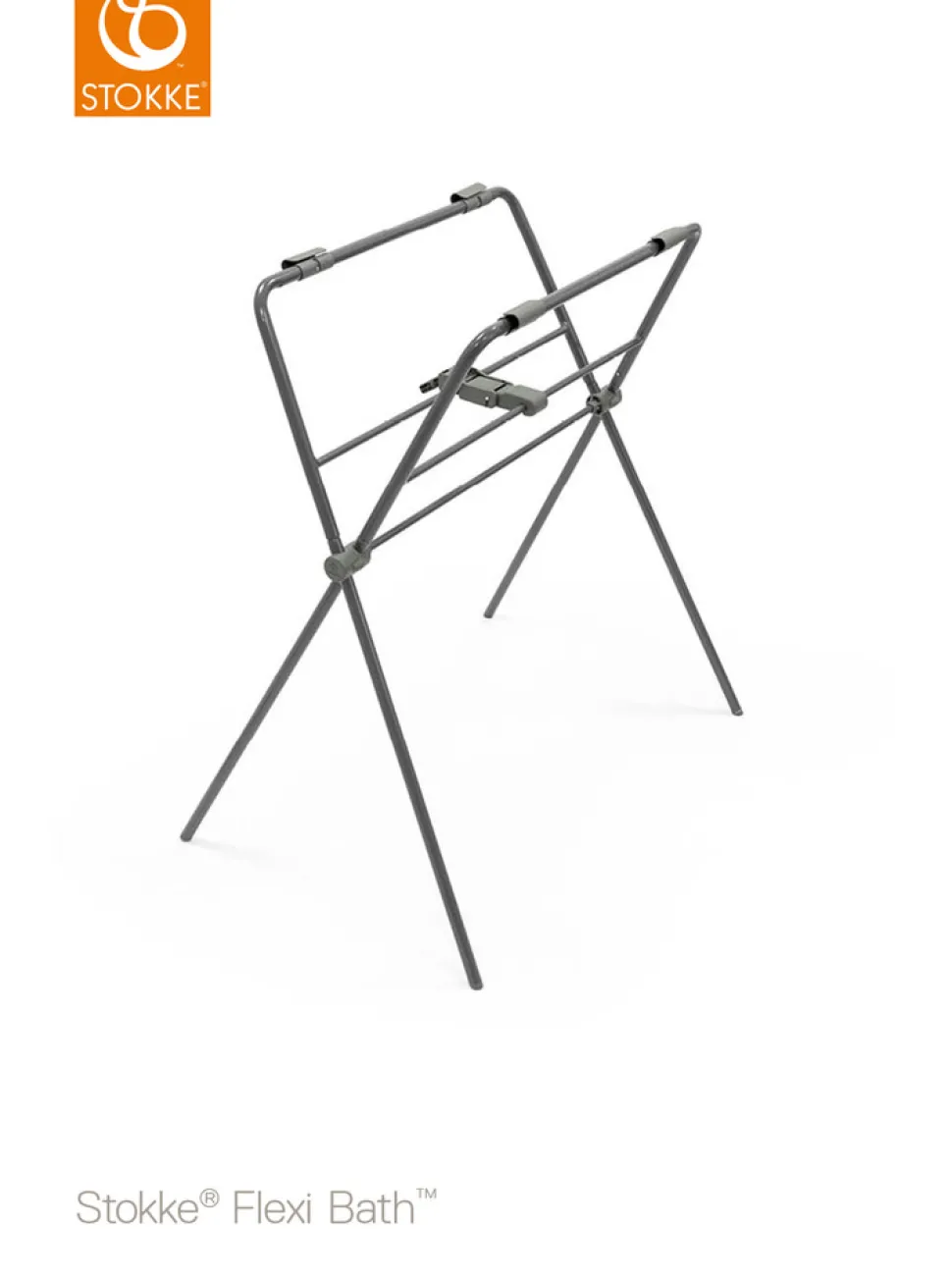 Stokke Flexi Bath hvid inkl. grå stativ
