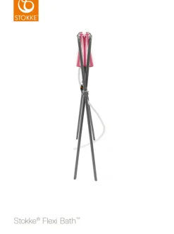 Stokke Flexi Bath hvid inkl. grå stativ