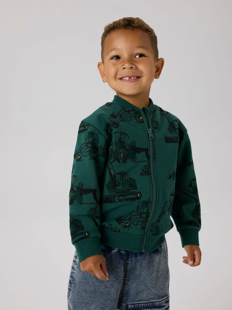 Storm Sweatshirt m. Lynlås - Bistro Green