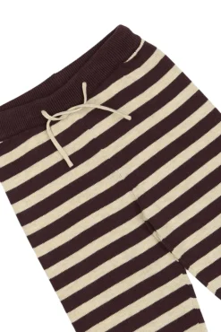 Strikbukser - Off White/Brown