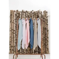 Striktæppe, bomuld, Hvid