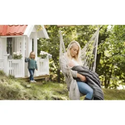 Striktæppe med fleece, Dove Grey