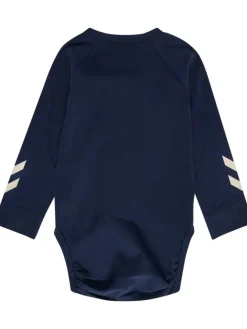 Stripy body langærmet - black iris