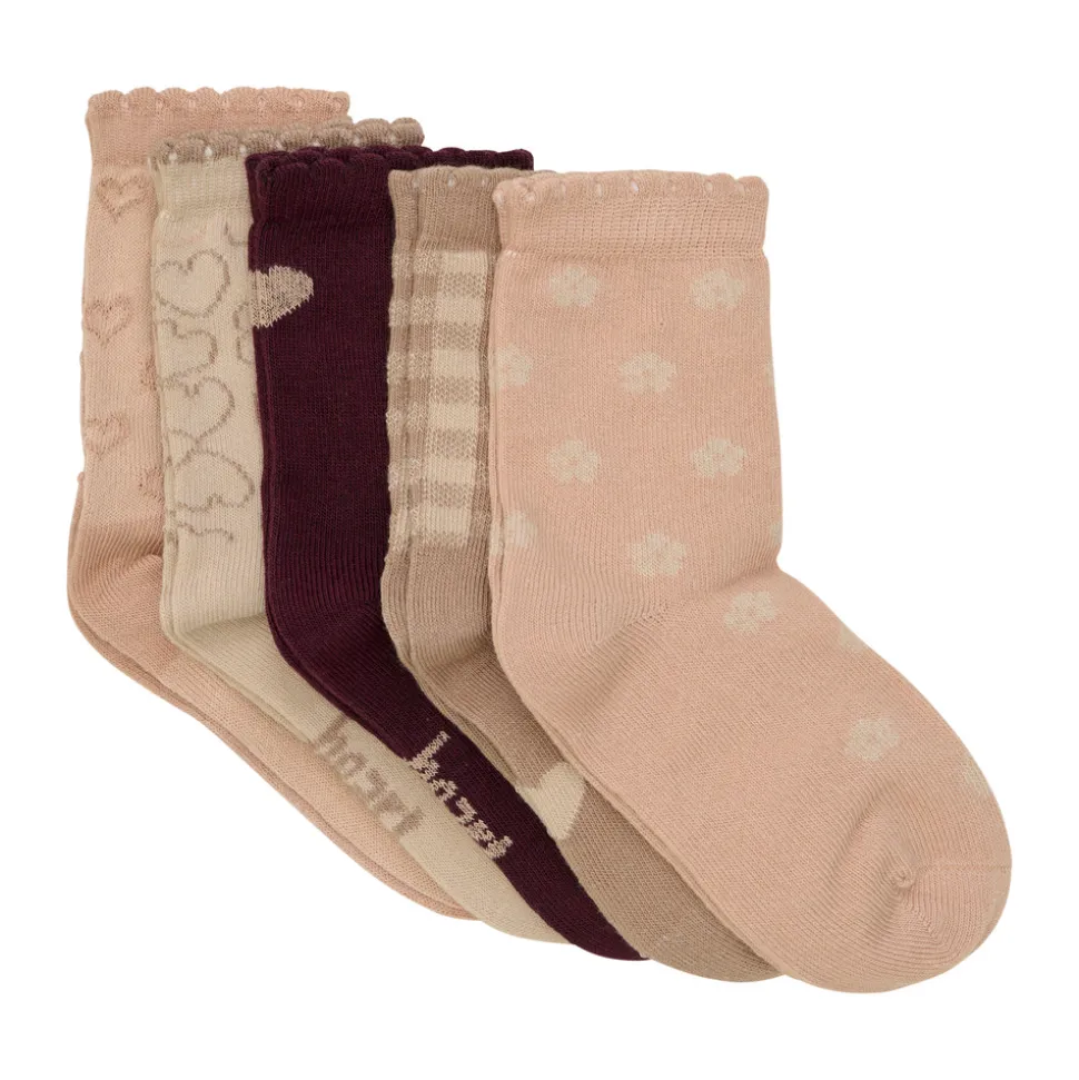Strømpe m. mønster (5-pak) - 511