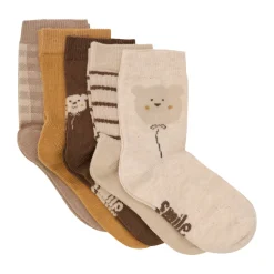 Strømpe m. mønster (5-pak) - 256