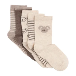 Strømpe m. mønster (5-pak) - Chestnut