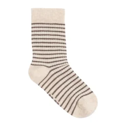 Strømpe m. mønster (5-pak) - Chestnut