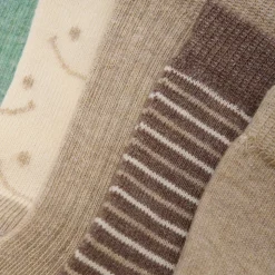 Strømpe m. mønster (5-pak) - Sandshell