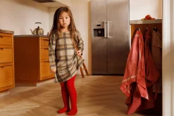 Strømpebuks 5/1 Uld - Tomato