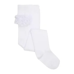 Strømpebukser m. Blonde - White