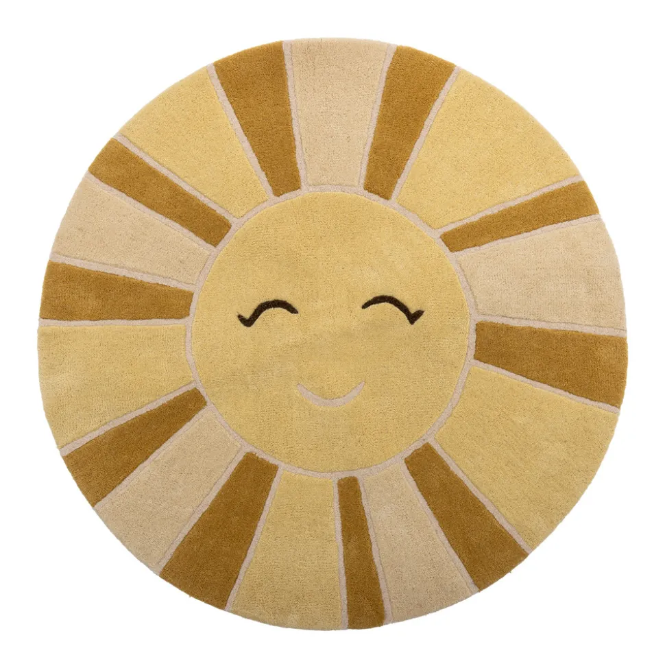 Sun Tæppe, Gul, Uld