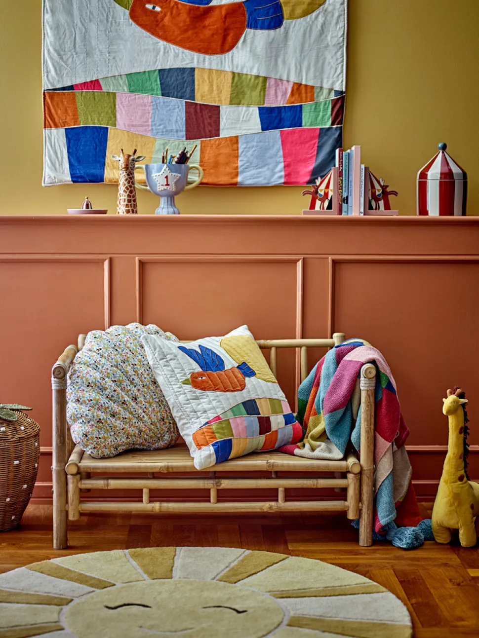 Sun Tæppe, Gul, Uld