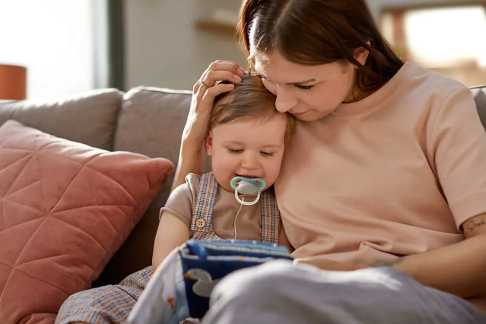 Sut, Ultra Air, 18 mdr.+ beige / douchet blå 2 pk