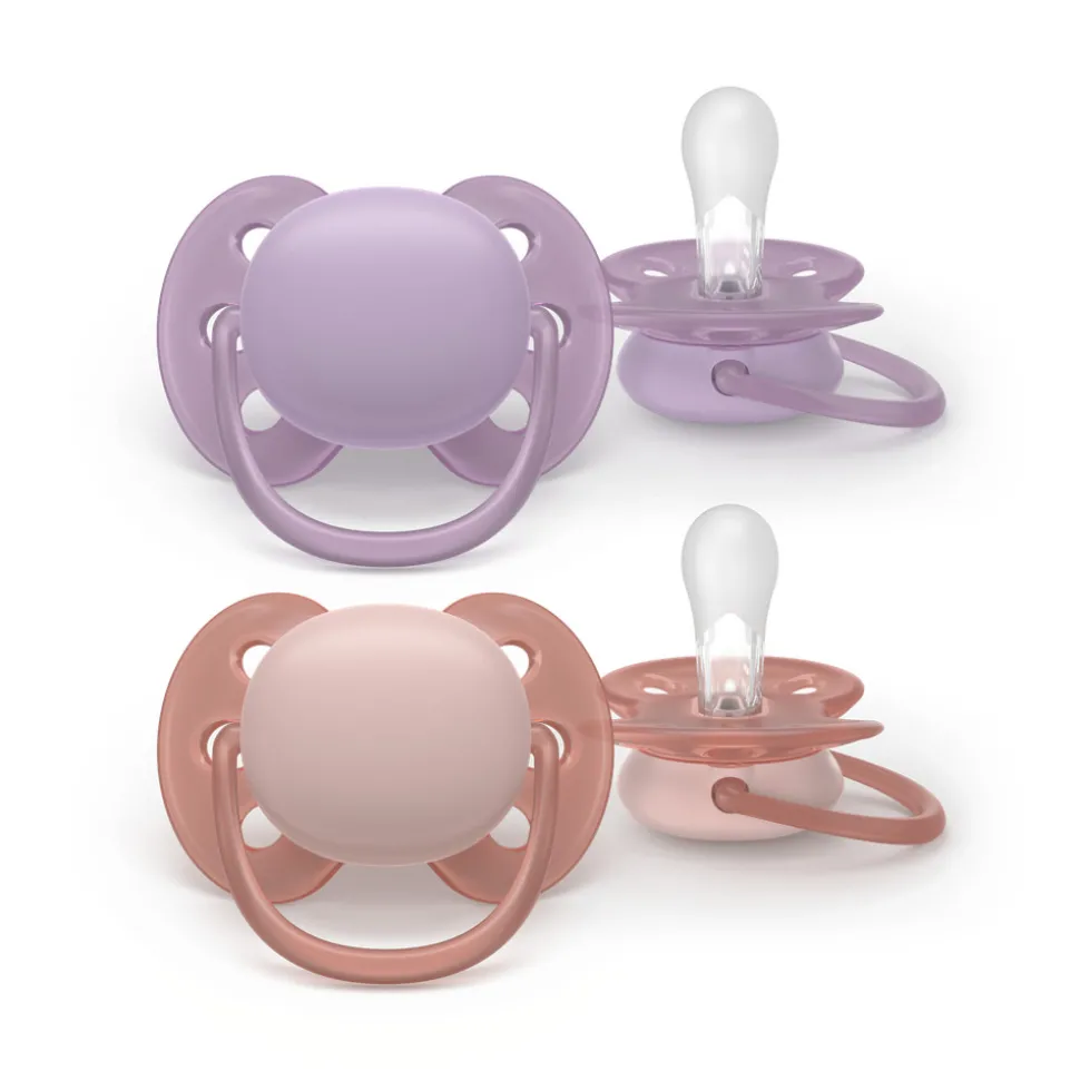 Sut Ultra soft, 6-18 m, lilla og lyserød