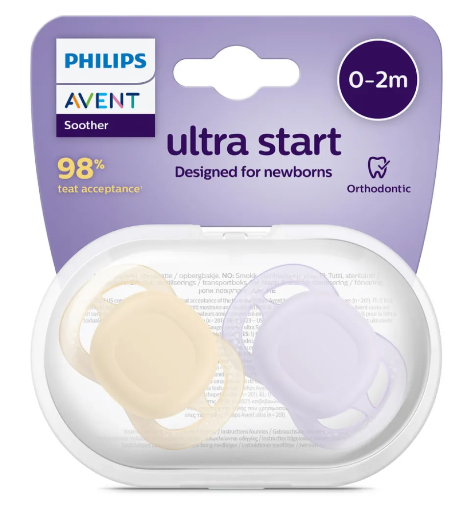 Sut, Ultra starter 0-2 mdr.2-pk,lyselilla og beige
