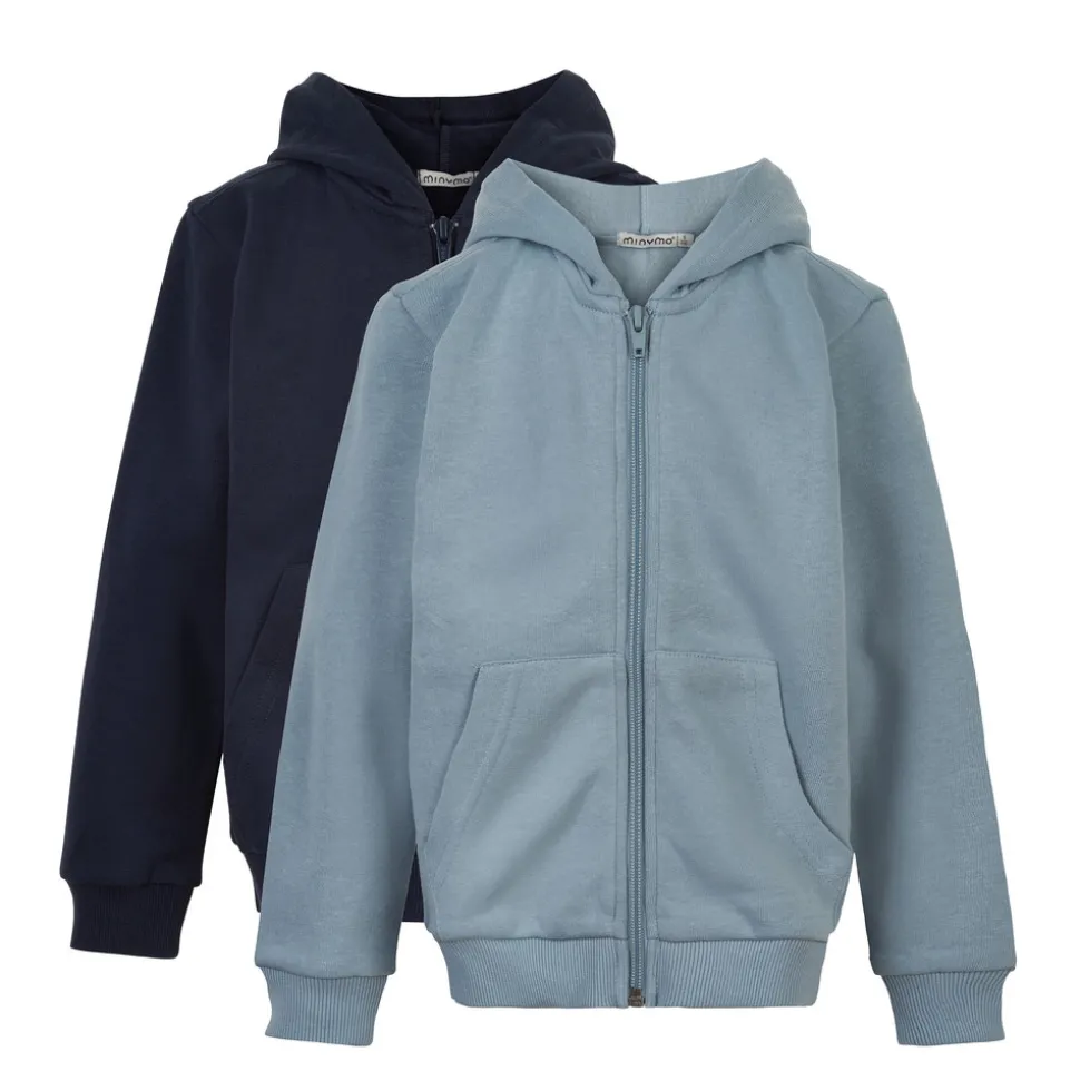 Sweat jakke m. hætte 2-pak - 742