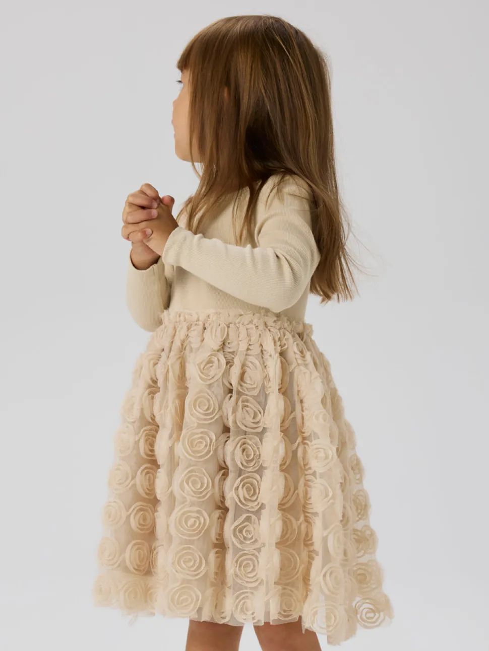 Sykia Tyl Kjole - Cement