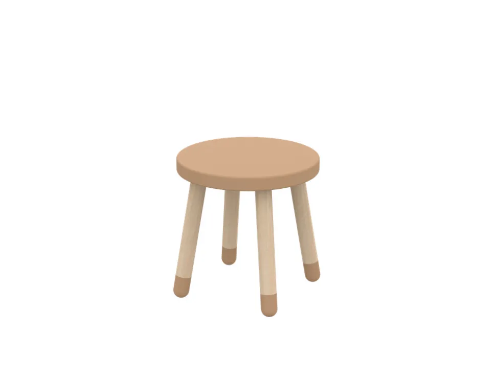 Taburet, Dots, Ø30, Latte