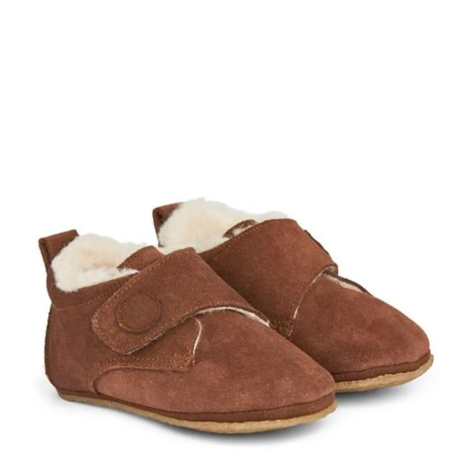 Taj Uld Hjemmesko - Cognac