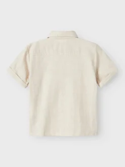 Tarou kortærmet løs skjorte - BLEACHED