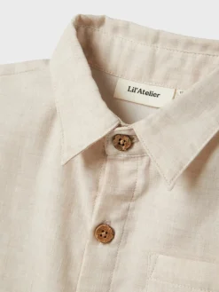 Tarou kortærmet løs skjorte - BLEACHED