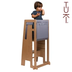 Tekstil til læringstårn - grå