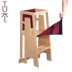 Tekstil til læringstårn - grå