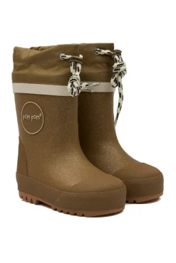 Termostøvle - Gold glitter