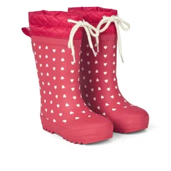 Thermogummistøvle - Red hearts