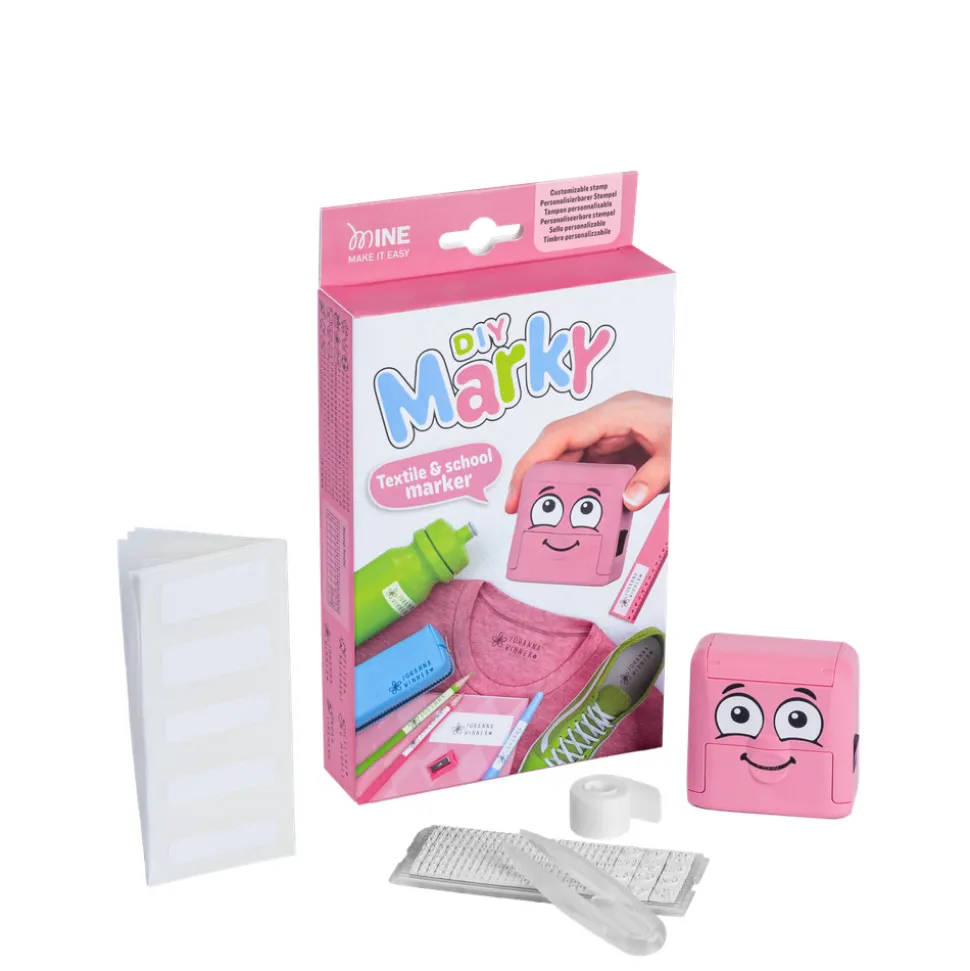 Tøj- og markeringsstempel lyserød