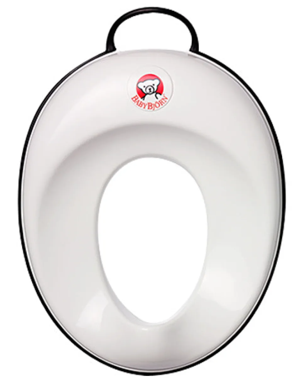 Toiletsæde Snehvid/Ibenholtsor