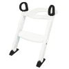 Toilettræner med trappe - Hvid