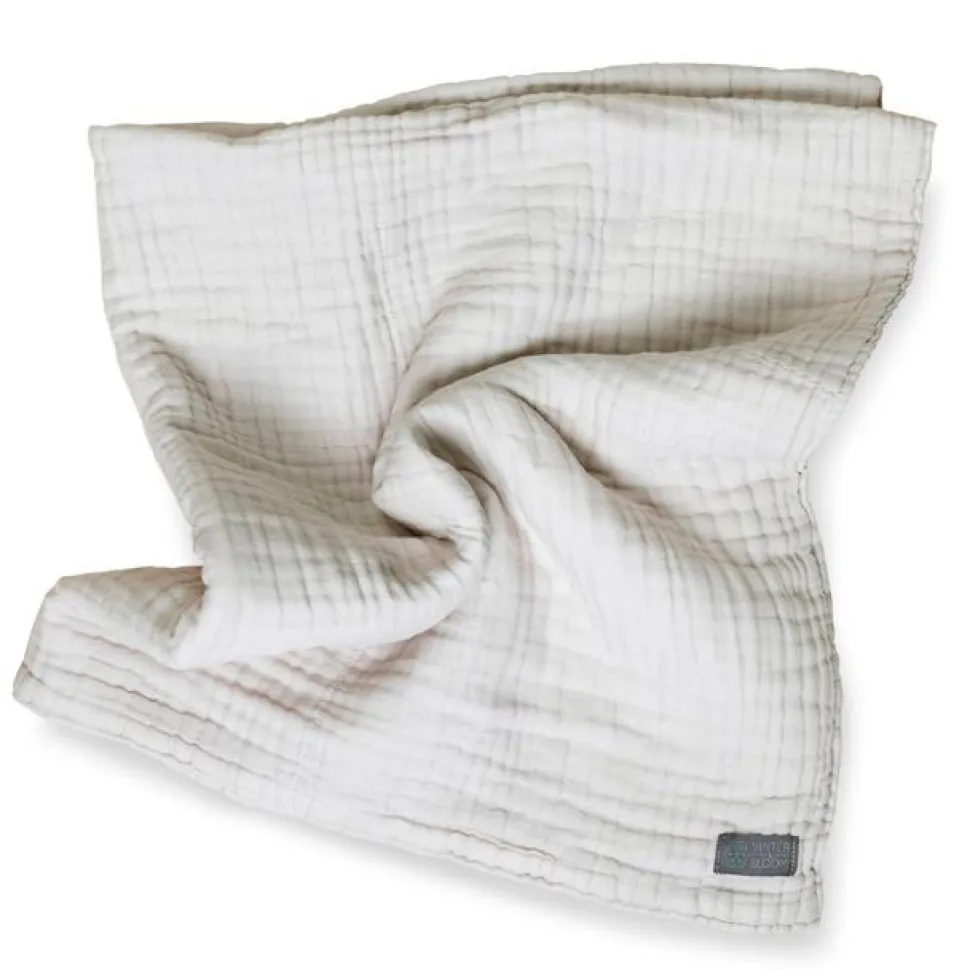 Tæppe, muslin, Dove grey