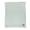 Tæppe, muslin, sage grøn