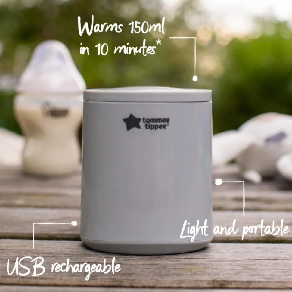 Transportabel flaskevarmer