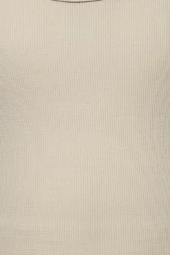 Trinny ls oneck top - PUMICESTON