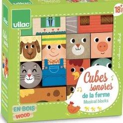 Træklodser med lyd - Bondegårdsdyr