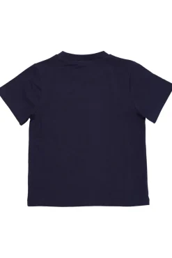 T-shirt m. print - NAVY