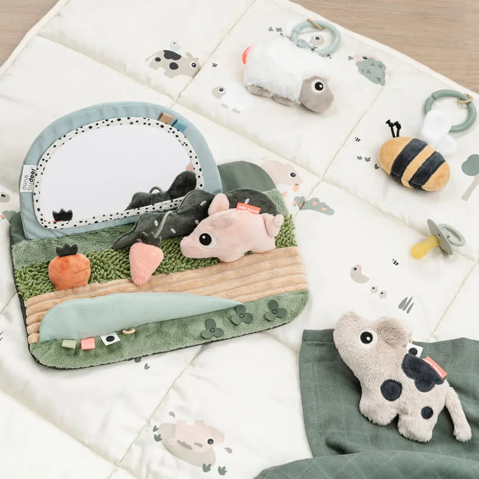 Tummy time sensorisk spejl Tiny farm Farvemix