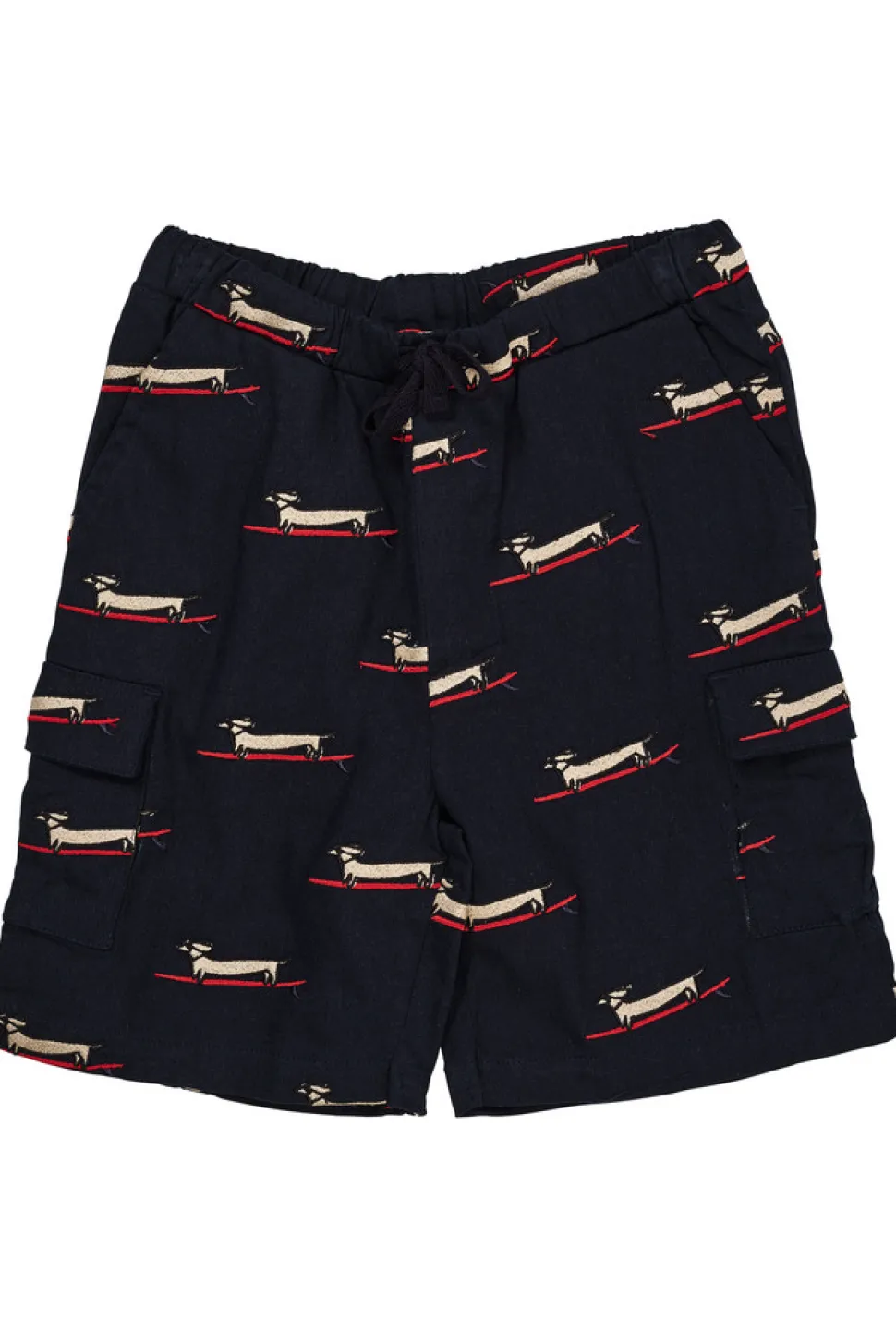 Twill shorts m. lomme - NAVYSTRIPE