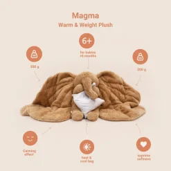 Tyngdebamse - Magma, brun