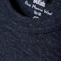 Uld body langærmet - solid - Sky Captain Melange