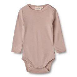 Uld body langærmet Lucca - Dry Rose