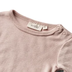 Uld body langærmet Lucca - Dry Rose