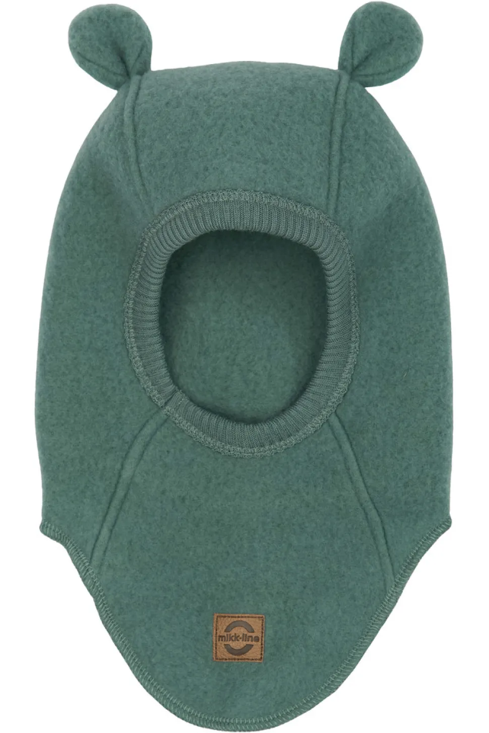 Uld elefanthue med ører - Balsam green