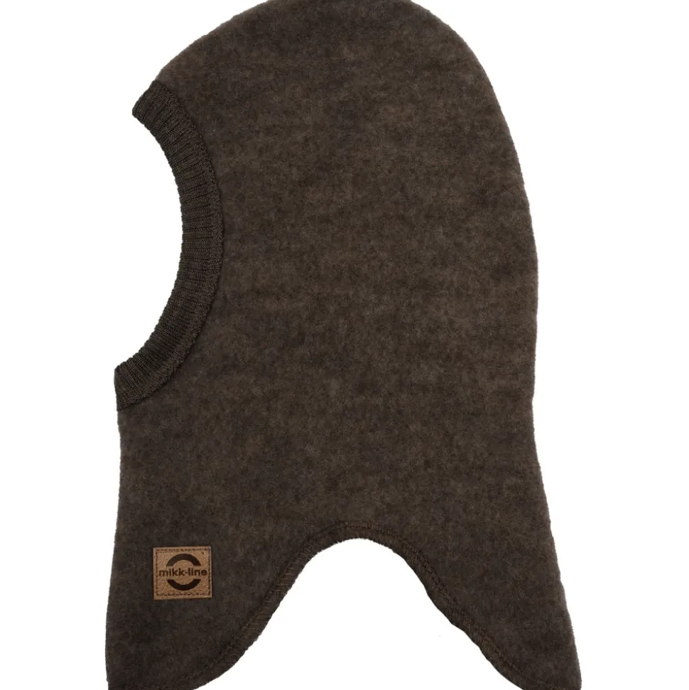 Uld fullface - DARK BROWN MELANGE