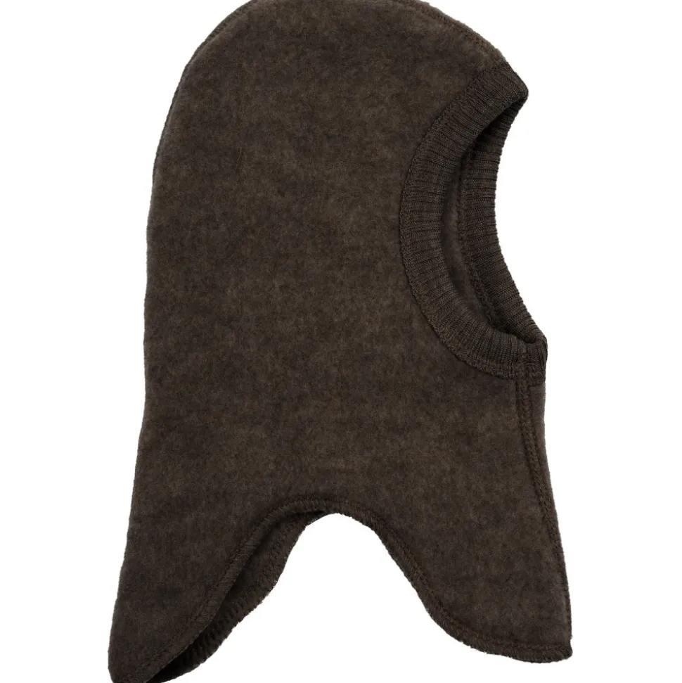 Uld fullface - DARK BROWN MELANGE