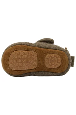 Uld Hjemmesko m. Boderi - Melange denver